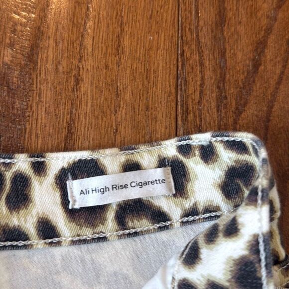 FRAME Ali high rise cigarette leopard jeans 27 - Picture 6 of 12